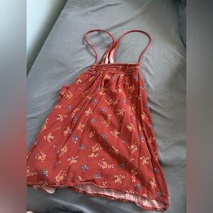 & Other Stories Rust Floral Tank Top